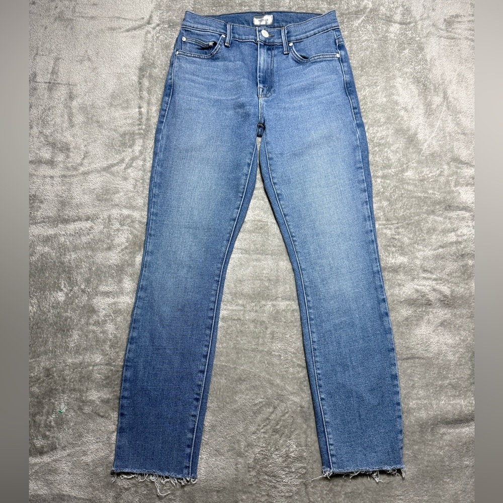 Mother Jeans Womens 25 High Waisted Looker Strangers With Candy Blue Denim